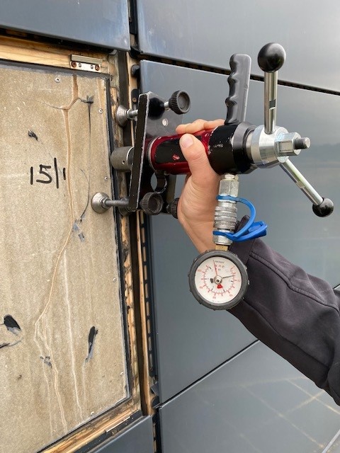 Motherwell cladding screw testing