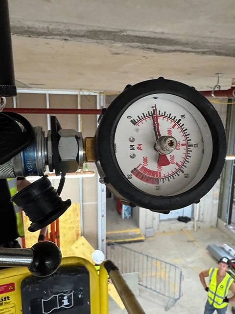 Ceiling testing battersea power station